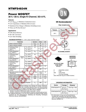 NTMFS4834NT1G datasheet  